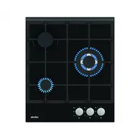 Simfer  Hob H4.305.Hgssp Gas on glass Number of burners/cooking zones 3 Rotary knobs Black