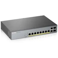 Zyxel Gs1350-12Hp-Eu0101F tīkla pārslēgs Vadīts L2 Gigabit Ethernet 10/100/1000 Power over Poe Pelēks