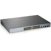 Zyxel Gs1350-26Hp-Eu0101F tīkla pārslēgs Vadīts L2 Gigabit Ethernet 10/100/1000 Power over Poe Pelēks