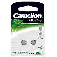 Camelion  Ag7/Lr57/Lr926/395 Alkaline Buttoncell 2 pcs