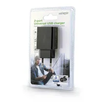 Energenie  2-Port universal Usb charger Eg-U2C2A-03-Bk