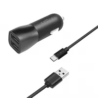 Fixed  Car Charger Dual Usb Cable