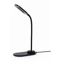Gembird Ta-Wpc10-Led-01 Desk lamp with wireless charger, Black  Cold white, warm natural 2893-7072 K Phone or tablet w