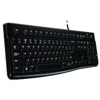 Logitech K120 Corded Keyboard tastatūra Usb Krievu Melns