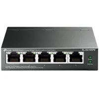 Tp-Link Tl-Sg105Pe tīkla pārslēgs Vadīts L2 Gigabit Ethernet 10/100/1000 Power over Poe Melns
