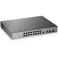 Zyxel Gs1350-18Hp-Eu0101F tīkla pārslēgs Vadīts L2 Gigabit Ethernet 10/100/1000 Power over Poe Pelēks