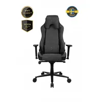 Arozzi Vernazza Vento Gaming Chair Polyurethane  Soft Fabric Metal Aluminium Dark Grey