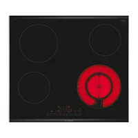 Bosch, platums 60.6 cm, melna - Iebūvējama keramiskā plīts virsma