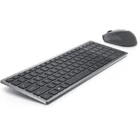 Dell  Keyboard and Mouse Km7120W Set Wireless Batteries included En/Lt Bluetooth Titan Gray