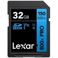 Lexar  Memory Card Professional 800X Pro 32 Gb Sdxc Flash memory class Uhs-I