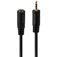 Lindy 35698 audio kabelis 0,2 m 2.5Mm 3.5Mm Melns
