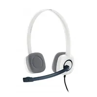 Logitech H150 Stereo Headset Austiņas Vadu Birojs / zvanu centrs Balts