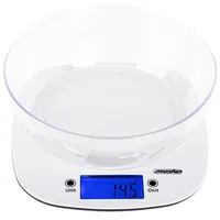 Mesko  Scale with bowl Ms 3165 Maximum weight Capacity 5 kg Graduation 1 g Display type Lcd White