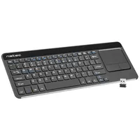 Natec  Keyboard Nkl-0968 Turbo Slim with Trackpad Wireless Us Black Usb Type-A 400 g