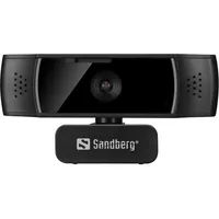 Sandberg Usb Webcam Autofocus Dualmic vebkamera 2,07 Mp 1920 x 1080 pikseļi 2.0 Melns