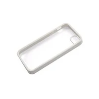Apple iPhone 5 Clear Hard Coating Cover Back Case Bumper clear white maks