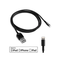 Apple iPhone 5 iPod Touch Nano 7 iPad 4 Retina Mini data cable charger black datu kabelis lādētājs