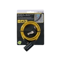Dunlop cable lock 6Mm90Cm, yellow