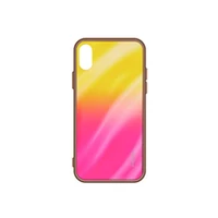Evelatus P Smart 2019 Water Ripple Full Color Electroplating Tempered Glass Huawei Gradient Yellow-Pink