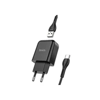 Hoco travel charger Usb  cable Type C 2.1A N2 Vigour black