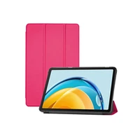Ilike Tri-Fold Plāns Eko-Ādas Statīva Maks Samsung Tab S9 11AposApos X710 / X716B X718U 2023 Koraļļu rozā