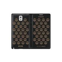 Samsung Note 3 Moschino Original Wallet Cover Black Peace Ef-En900Bgegww maks N9005