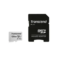 Transcend Memory Micro Sdxc 128Gb W/Adap/C10 Ts128Gusd300S-A