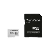 Transcend Memory Micro Sdxc 256Gb W/Adap/C10 Ts256Gusd300S-A
