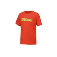Wilson jr apparel Zēnu Kokvilnas T-Krekls Script Fiesta / Green Glow