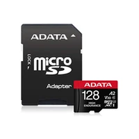 Adata Ausdx128Gui3V30Sha2-Ra1 Memory Card 128 Gb, Microsdxc, Flash memory class 10, Adapter, 80 Mb/S, 100 Mb/S
