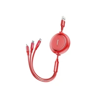 Baseus Cable Usb To 3In1 1.2M/Red Camlt-Jh09