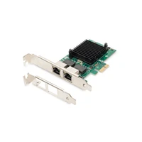 Digitus Gigabit Ethernet Pci Express Card, 2-Port 32-Bit, low profile bracket, Intel chipset Dn-10132