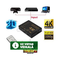 Hdmi Switch 4K 5 Port 3D Splitter Hub iR Remote 1080P Full Hd Hdtv Ps4/5 Xbox Wii