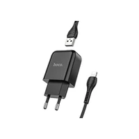 Hoco travel charger Usb  cable Lightning 2.1A N2 black