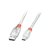 Lindy Cable Usb2 A To Mini-B 0.5M/Transparent 41781