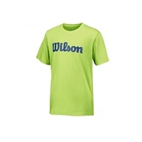 Wilson jr apparel Zēnu Kokvilnas T-Krekls Script Green Glow / Deep Water