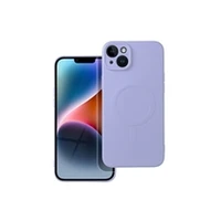 Apple Silicone Mag Cover case Iphone 14 Pluspurple