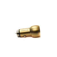 Evelatus Car Charger Ecc01 Gold 2Usb port 3.1A with stainless steel escape tool -