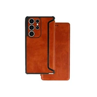 Ilike Galaxy A14 5G Razor Leather Book Holster Samsung Brown