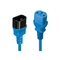 Lindy Cable Power Iec Extension 0.5M/Blue 30470