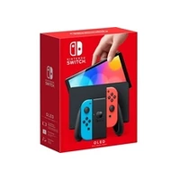Nintendo Switch Oled konsole Ar Neon Red un Blue Joy-Con