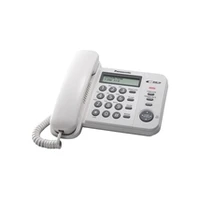 Panasonic Corded Kx-Ts560Fxw 588 g, White, Caller Id, Phonebook capacity 50 entries, Built-In display, 198 x 195 95 mm