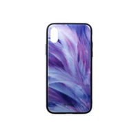 Tellur Cover Glass print for iPhone Xs feather