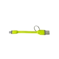 Usb Lightning Keychain cable 12Cm By Celly Green