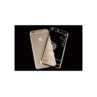 Apple iPhone 6/6S 4.7 Gold Dandelion Stylish Clear Crystal Diamond Transparent Back Hard Case Cover maks vāciņš