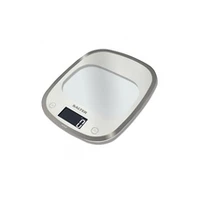 Salter 1050 Whdr White Curve Glass Electronic Digital Kitchen Scales