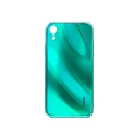 Evelatus iPhone Xr Water Ripple Full Color Electroplating Tempered Glass Case Apple Green
