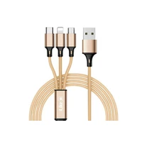 Ilike Charging Cable 3 in 1 Cci02 Gold