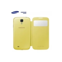 Samsung Ef-Ci950Bye ĪpaScaronI plāns vertikāli atverams maks ar lodziņu i9500 Galaxy S4 Dzeltens Eu Blister