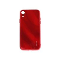 Evelatus iPhone Xr Water Ripple Full Color Electroplating Tempered Glass Case Apple Red